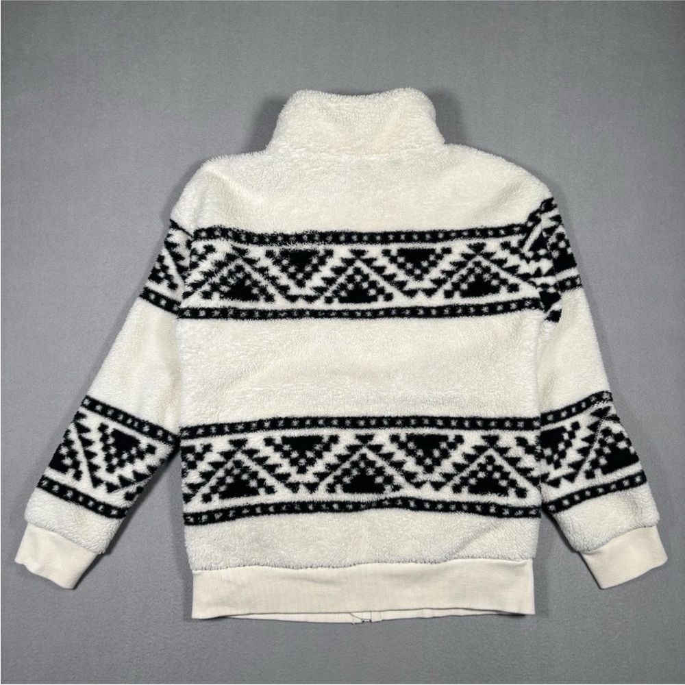 Faherty x B.Yellowtail High Pile Fleece Jacket Women’s Small Ivory Full Zip - Picture 10 of 11
